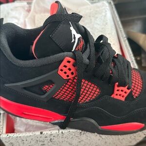 Jordan Air 4 Retro Black Multicolor Sneakers